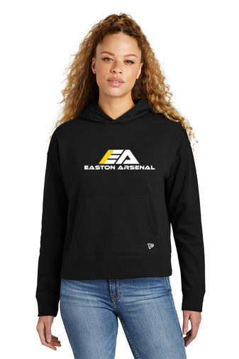 New Era® Ladies Comeback Fleece Pullover Hoodie With Logo